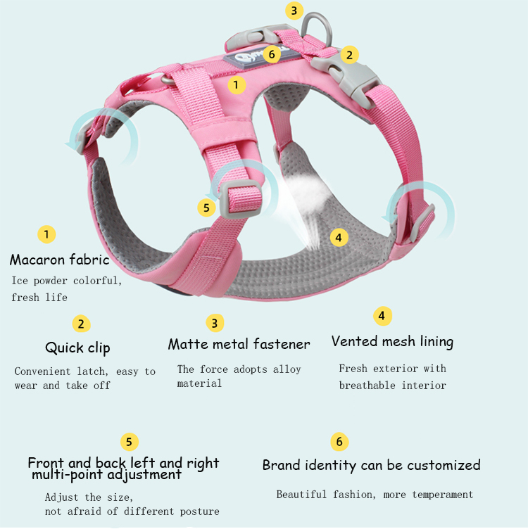 Hotsell Exprosion-proof Pet Dog Harness No Pull Reflective Breathable Adjustable Harness Outdoor Dog Harness Run