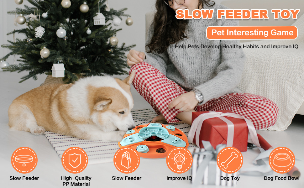 Pet Dog Cat Smart Puzzle Interactive Food Treat Toy puzzle smart dog IQ training treat dispensing toys